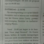 in de media